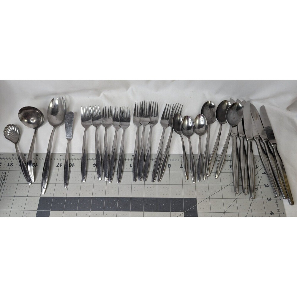 Solingen Morton Stainless Flatware Set Spoon Knife Fork Serving Germany‎